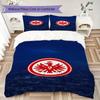 Eintracht Frankfurt Pattern Bedding uilt Set uilt Cover Pillowcase Home Decoration Birthday Gift (1 * duvet cover + 2 * pillowcase  without core)