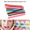 20 Палочек Стоматологические Эластичные Лигатурные Резинки для Брекетов Стоматолога Разноцветные Длинный Стиль Материал для Стоматологического Лечения