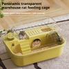 Pet Supplies Hamster Cage Anti-jailbreak Panoramic Hamster Safe House Luxury Villa Double-layer Platform Rat Supplies Breeding Box