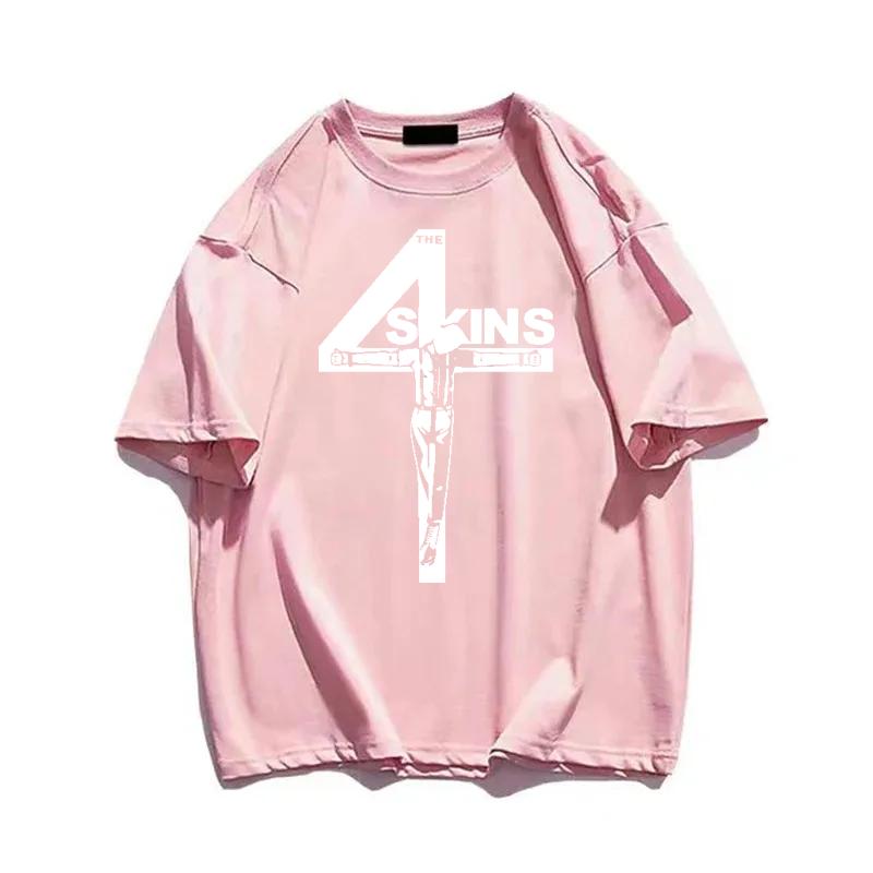 Футболка 4 Skins Oi Uk Punk Streetpunk 4Skins Мужская футболка Летняя футболка Top Man Brand Модная уличная одежда Повседневная одежда