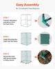 Crop Cage, 1.2 x 1.2 x 1.8 m Plant Protection Tent with Zippered Door, Wind-Resistant Tall Crop Cage, Easy to Install, Outdoor Raised Bed Cover,