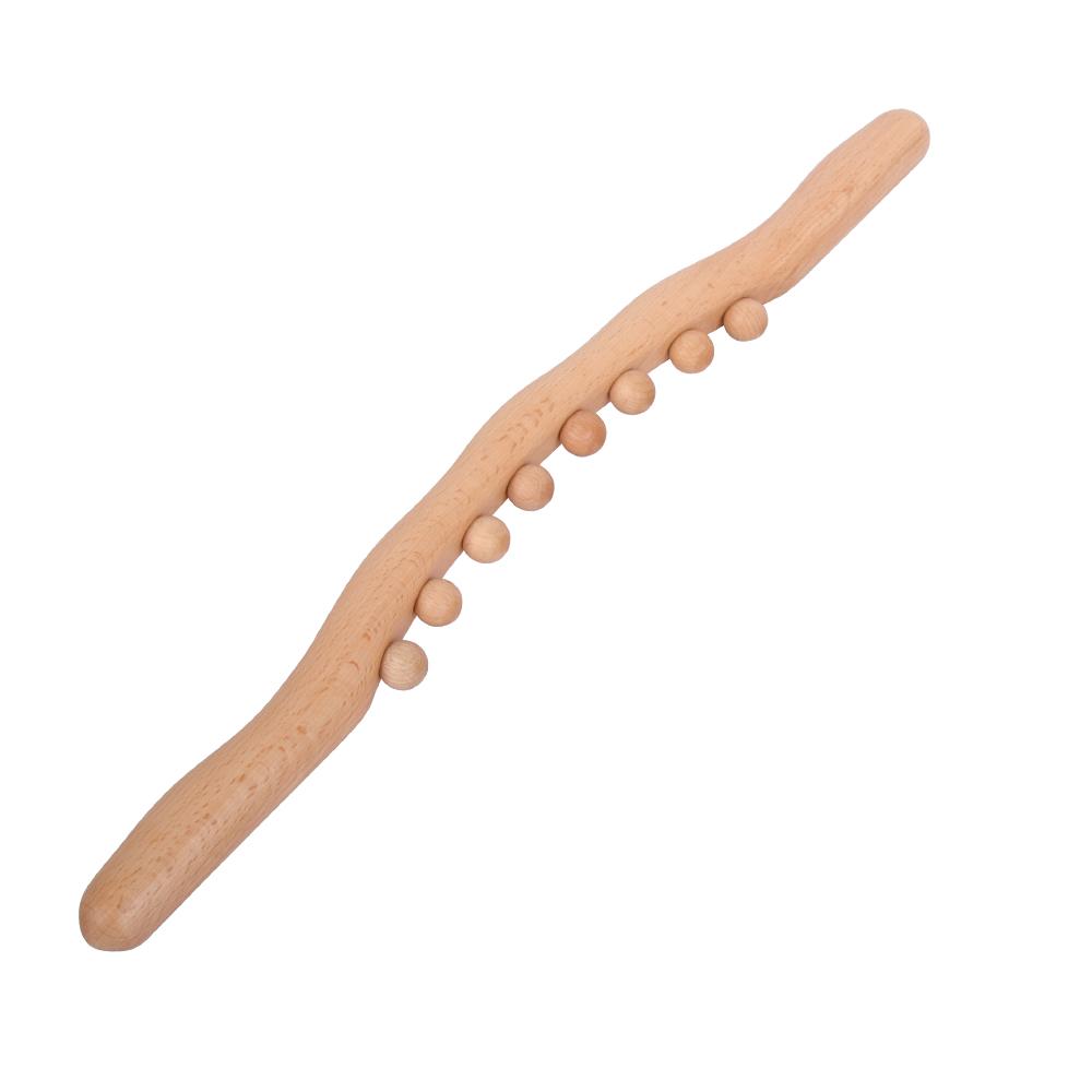 Wooden GuaSha Stick Lymphatic Drainage Massager Back Acupoint Tendon Scraping Stick Relaxation Muscle Massage Tool Accessories