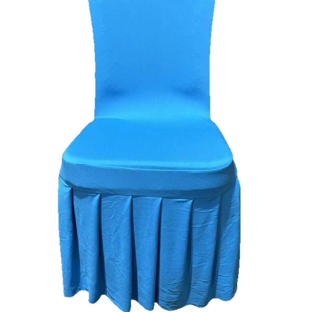 Утолщенная Эластичная Плиссированная Юбка Чехол на Стул для Свадеб и Конференций