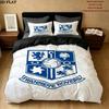 Tranmere Rovers FC Pattern Bedding uilt Set uilt Cover Pillowcase Home Decoration Birthday Gift (1 * duvet cover + 2 * pillowcase without core)