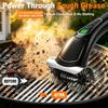 Removable Head Electric Grill Brush 2-Speed Settings Rotating Barbecue Brush  Household