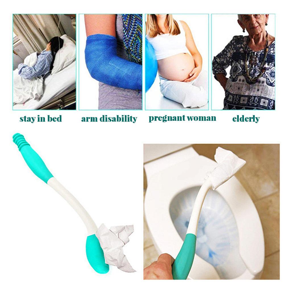 Ручной туалетный помощник Беременные женщины Длинная ручка Пожилые Анальная безопасность Захваты Портативный Туалетная бумага Бумажное полотенце Бытовой