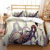 Штейнс;Комплект постельного белья Gate Односпальный Полуторный Двуспальный Кингсайз Комплект для кровати Взрослый Детский Спальня Комплекты пододеяльников 3D-принт Аниме Комплект простыней