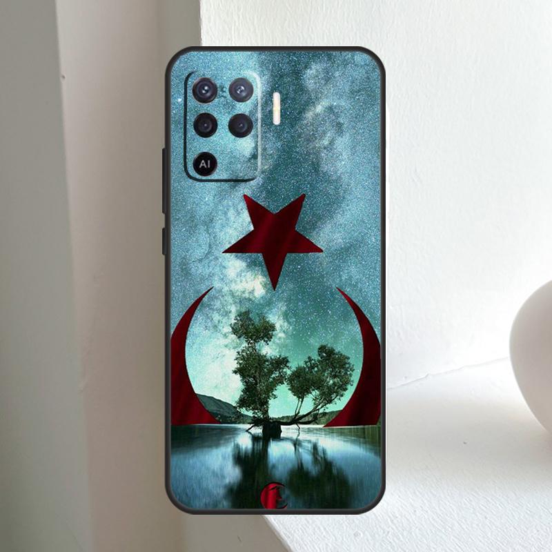 Турция Турецкий флаг Для OPPO A80 A60 A40 A5 A6 Pro A15 A17 A57 A16 A76 A96 A18 A38 A58 A78 A98 A54 A74 A94 Чехол