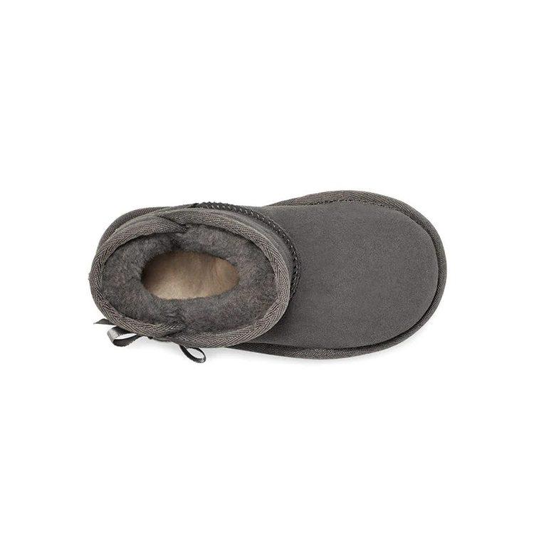 UGG Idris Удобные, на флисовой подкладке, Детские зимние ботинки, Хлопковые ботинки для детей 3-7 лет, Угольно-серые, 1118888T-CHRC