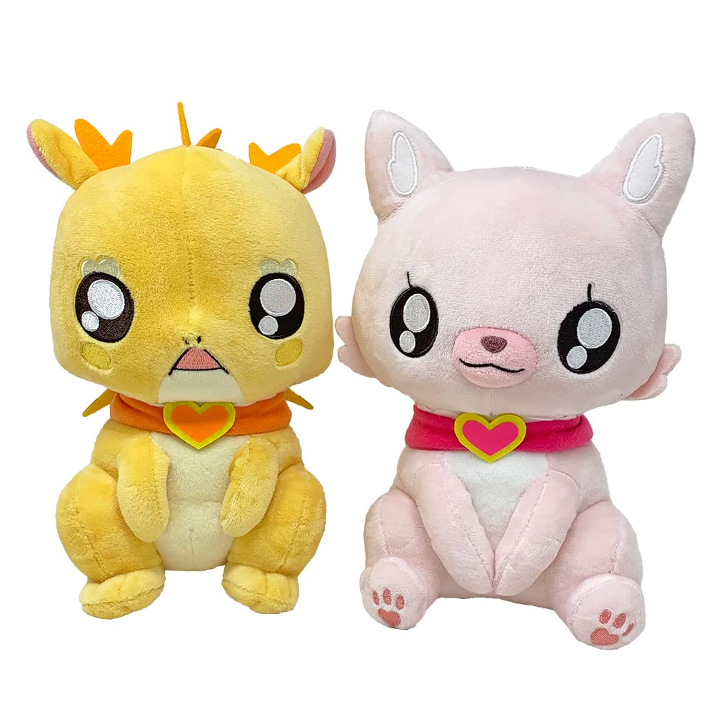 Delicious Huge Plush Toy 2 Set of Kome Kome Menmen PartyPreCure 2, Approx. 23cm,