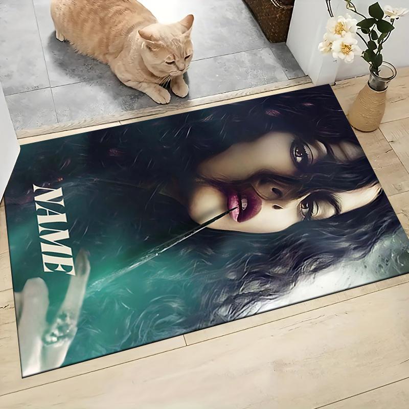 Custom Name Hairy Pawter Magic Night Carpet Rug Customizable Soft Washable Anti-Slip Home Living Room Sofa Mats Personalized Rug. 090958