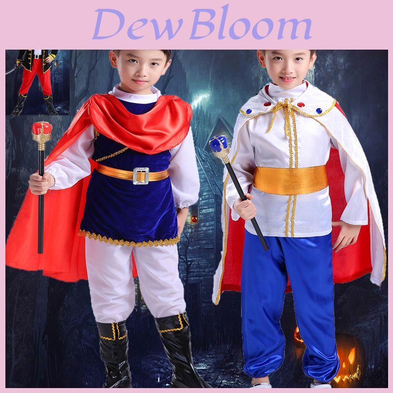Costume Kids Pirate Boys Buccaneer Prince Cosplay Halloween King Clothes