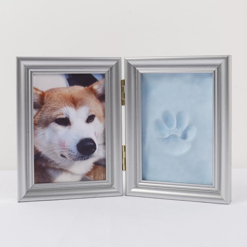 Фоторамка с отпечатком лапы питомца, DIY-украшение из глины
