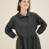Chikita Puff Sleeve Dress (Dot Cotton) Black 233201Obk