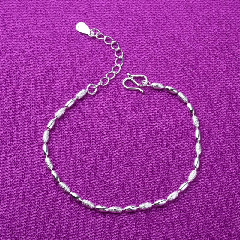 Серебряный многослойный браслет из бусин для женщин - Модный корейский стиль, Идеальный маленький аксессуар или подарок