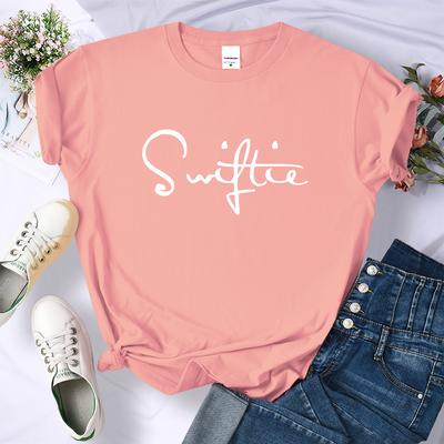 Футболка Swiftie Retro Y2K Print T-Shirt Женская летняя мода Спортивная повседневная одежда Топы Уличная индивидуальная футболка женская