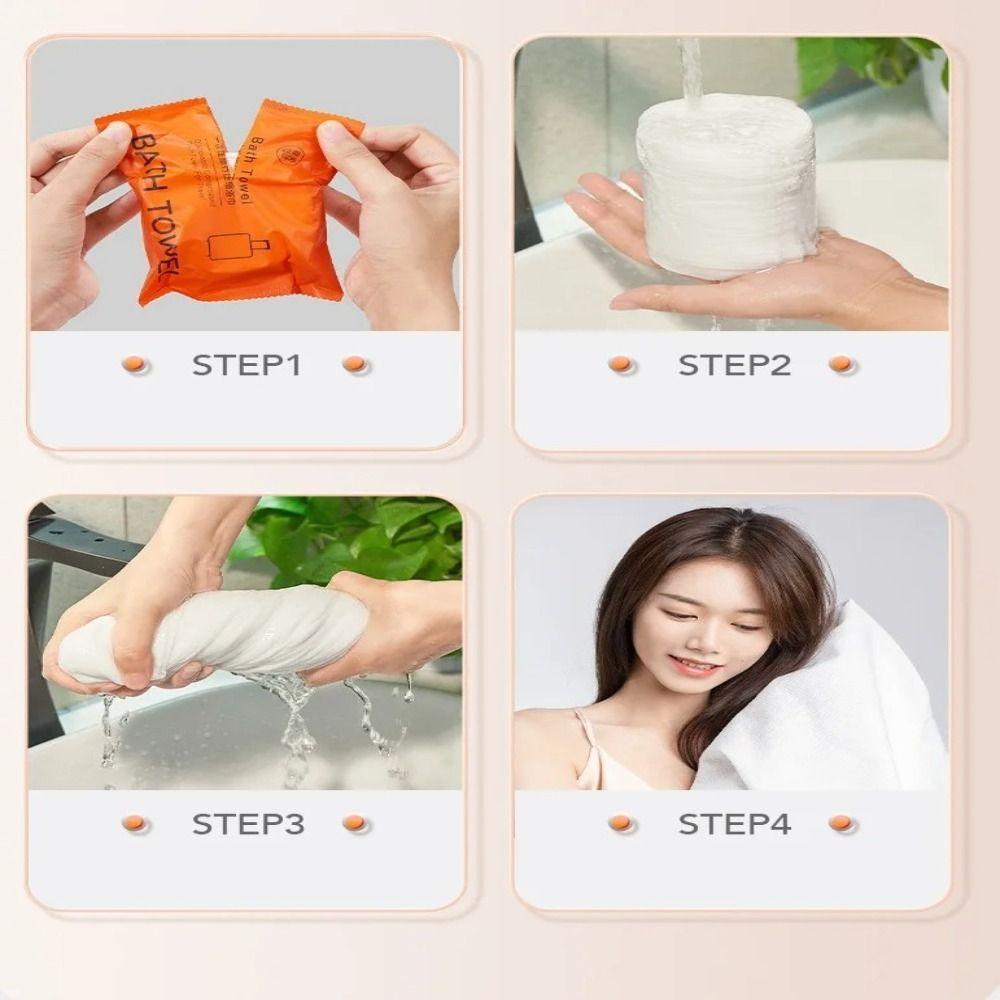 70x140cm Non-woven Portable Bath Towels Cotton Quick-Drying Towel Travel