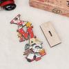 Christmas Decoration Hollow Out Wooden New Year Gift Reusable Durable Christmas Decoration Letter Shape Colorful Wooden Xmas Ornaments for Christmas