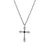 Cross Pendant Necklace For Women Men With Alloy Chain Stylish Autumn Winter Accessory