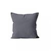 Plain Cushion Cover 40x40 Cm ALIX Gray, by Soleil D'ocre
