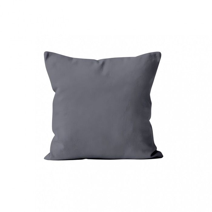 Cushion Cover 40x40 Cm ALIX Gray, by Soleil D'ocre