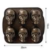 3D Skull Molds Halloween Skull Baking Mold Realistic Baking Tray DIY Skeleton Cake Mold