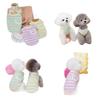 Spring and summer pet cat anti-hair loss Schnauzer Teddy small dog dog clothes striped cotton 11 pocket vest