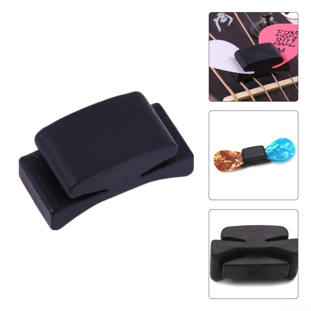 Держатель медиатора 0,98*0,39*0,39 дюйма черный для бас-гитары для укелеле
