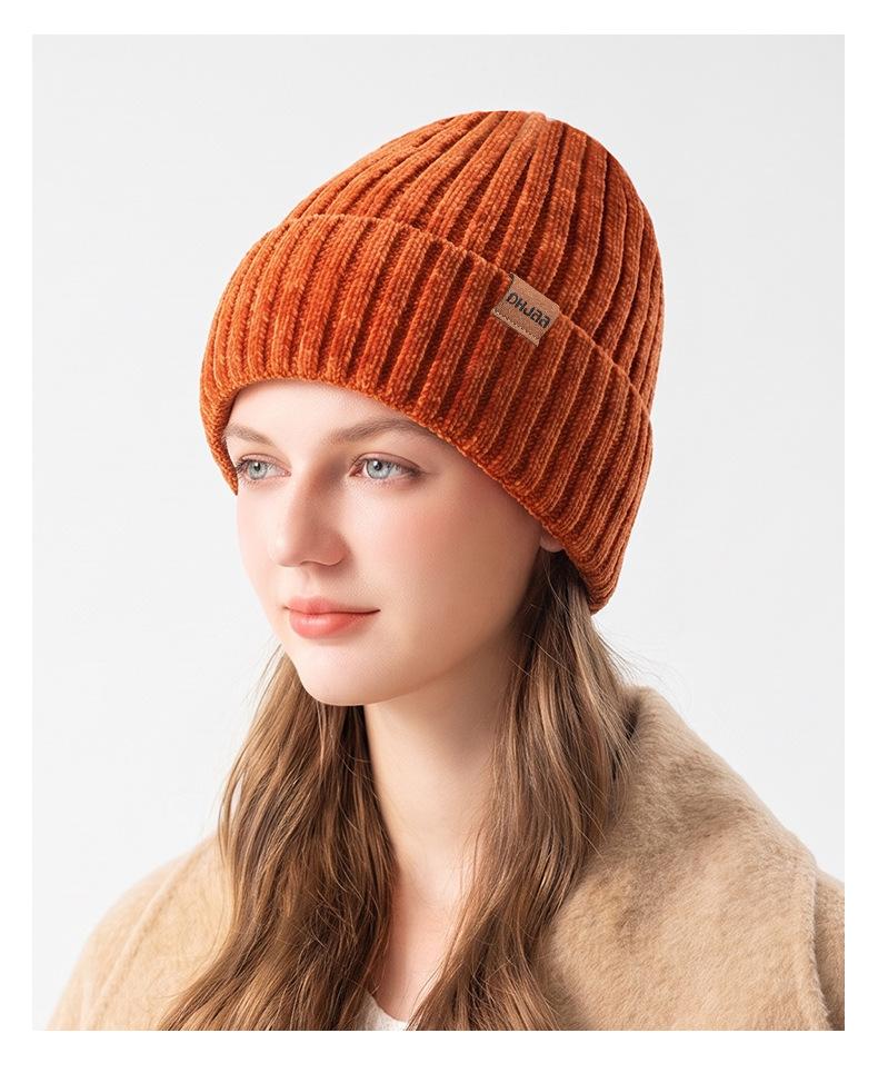 Knitted Beanie for Men Women Winter Double-Layer Thermal Outdoor Cycling Windproof Ski Cap