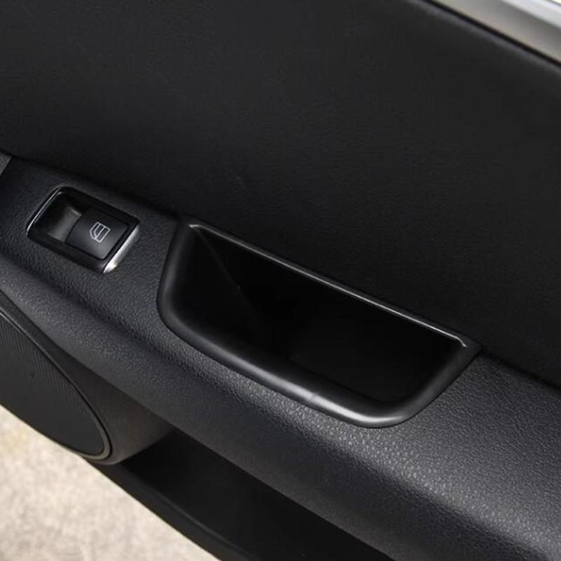 Оригинальный ящик для хранения дверей автомобиля для Mercedes Benz C class W204 2008-2014, АБС-пластик, автомобильная дверная ручка, организация