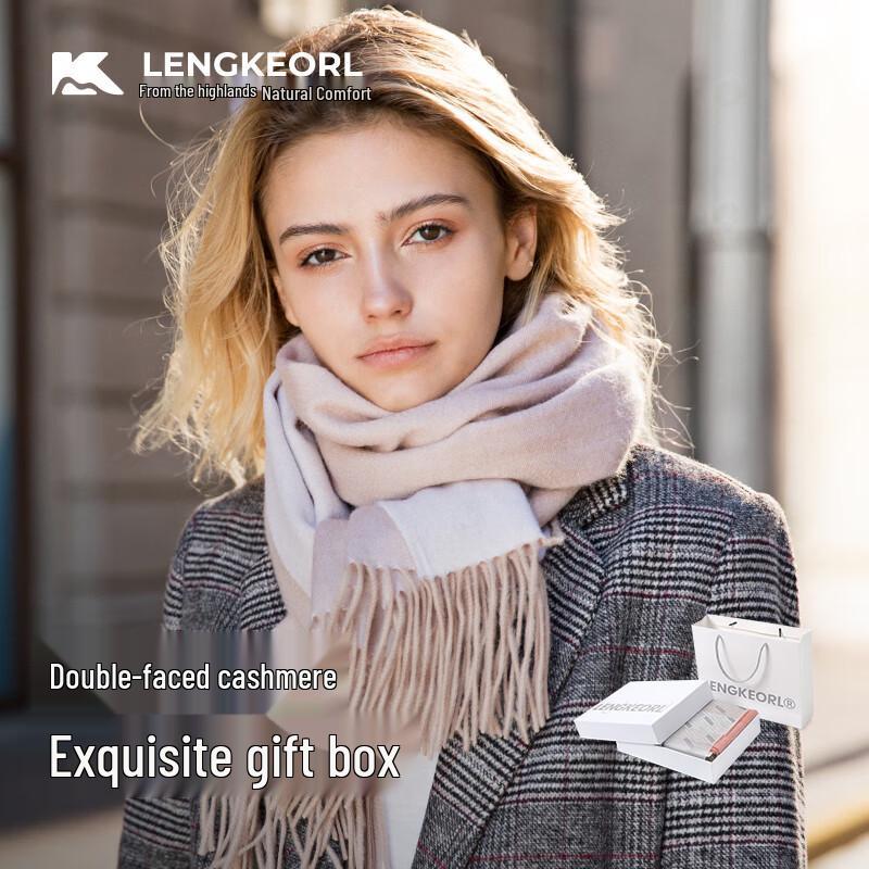 LENGKEORL Women's Cashmere Blend Autumn Winter Scarf Shawl