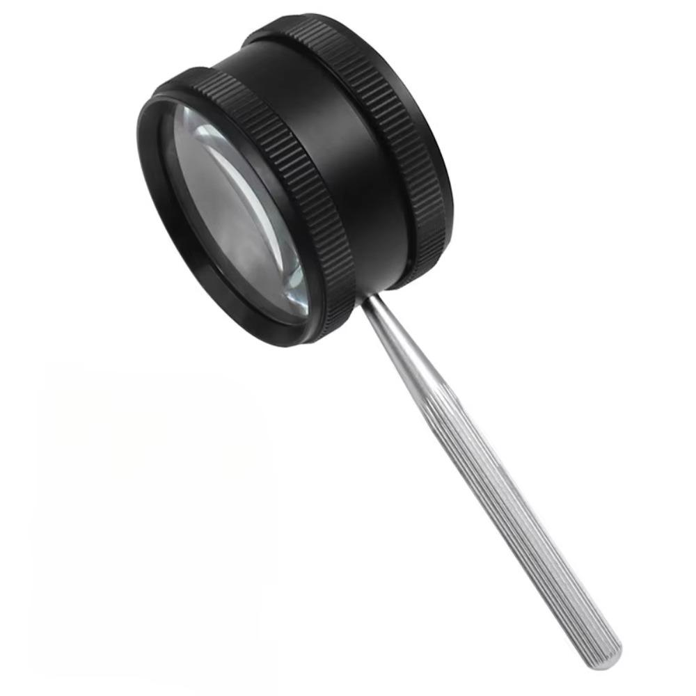 Double-Layer Magnifying Glass Optical Magnifying Loupe Portable 35X Handheld Magnifier  Coins