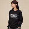 ASTRAL PROJECTION Vintage Lettering Loose Fit Sweatshirt_Black