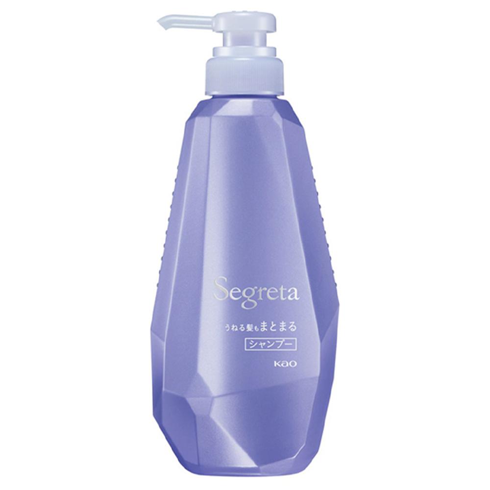 Япония Kao Segreta Шампунь Управление Непослушными Волосами / Мягкие и Легкие (Бутылка 430 мл / Запасной блок 340 мл)