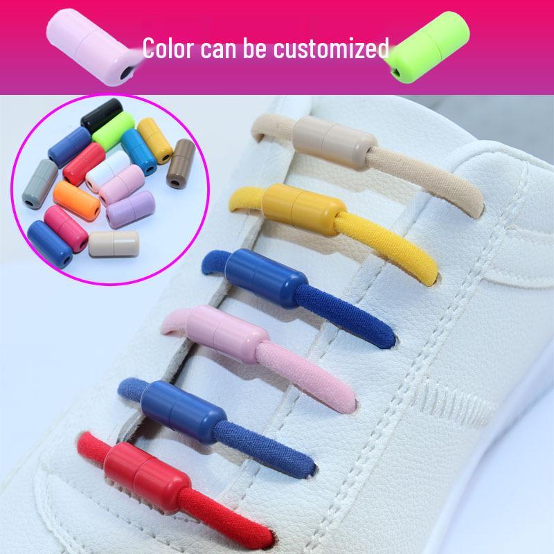 Colorful Aluminum Capsule Buckles for No-Tie Shoelaces