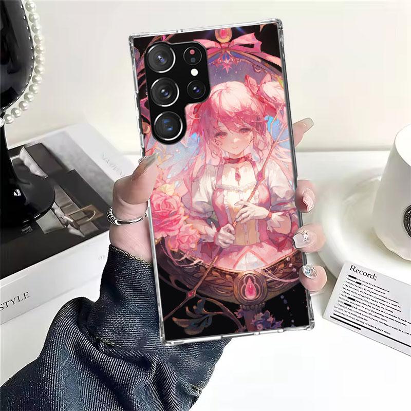 Мягкий чехол для телефона с принтом Мадока Магика для Samsung Galaxy S22 S23 S24 S25 Edge S26 Ultra S20 FE S21 Plus + Fundas Coque Galaxy S20