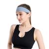 Мужская Женская Повязка на Голову для Бега Однотонная Эластичная Модная Повязка для Тренировок Влагоотводящая Дышащая Повязка от Пота для Зала Фитнес Йога