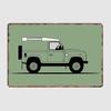 A Graphical Interpretation of the Defender 90 Retro Metal Poster Pub Sign Garage Club Bar Indoor Wall Room Decoration Home Decor