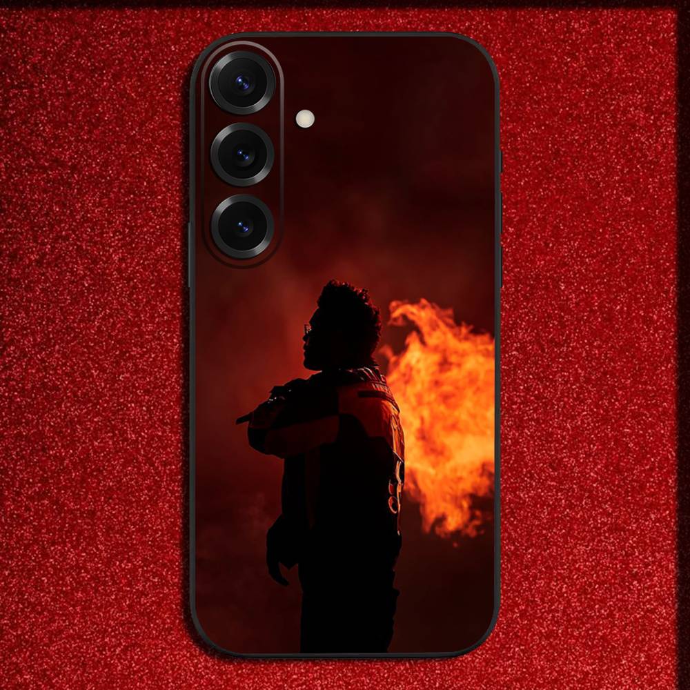 Чехол для телефона The W-Weeknd Hurry Up Tomorrow для Samsung S25, S24, S21, S22, S23, S30, Ultra, S20, Plus, Fe, Lite, 5G Черный