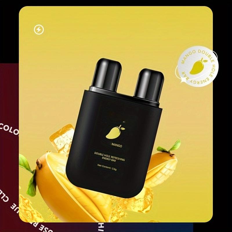 Double-Hole Fresh Energy Bar - Mint Scented,Suitable for Home, Kitchen, And Vehicle Use, Home Fragrance, Essential Oil Liquid, Aromatic