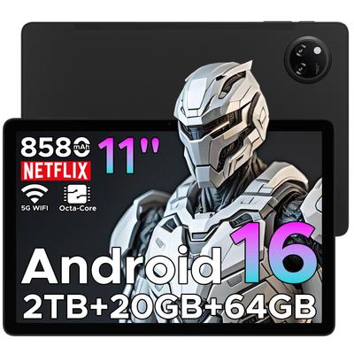 Doogee Планшет TAB A9+ Android 16, 11-дюймовый планшет с Gemini AI, 8580 мАч и T7200 Восьмиядерный Android Планшеты, 20 ГБ+64 ГБ/2 ТБ, 13 МП+5 МП