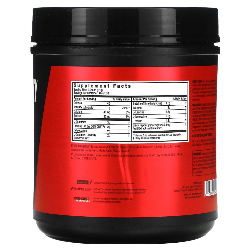 Bcaa & Recovery Matrix, Blue Artic Freeze, 630G (22Oz)