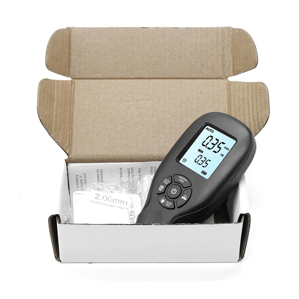 0-2000UM Толщиномер Высокоточный ЖК-цифровой измеритель толщины автомобильной пленки Автомобильное лакокрасочное покрытие