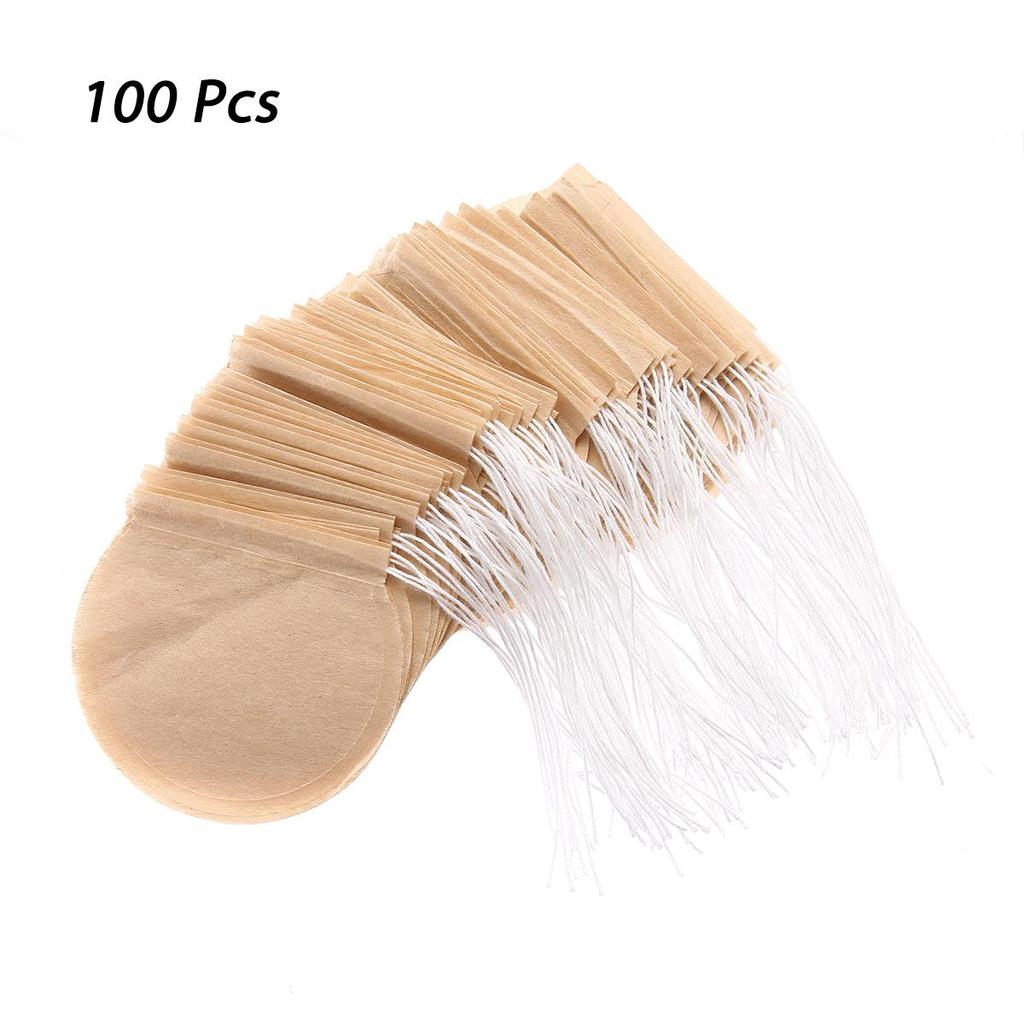 100 шт./пакет одноразовые чайные пакетики термосвариваемая фильтровальная бумага для травяного рассыпного чая пустые ароматические чайные пакетики