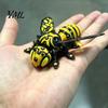 3D Printed Robot Bee Articulated Statue, Movable Joints Insect Figurine for Car Statue Dashboard And Desk Decor, Lightweight PLA Mechanical