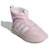 adidas Adipuff Нескользящие Устойчивые к истиранию Высокие Повседневные Кроссовки Унисекс Розовые JR0072