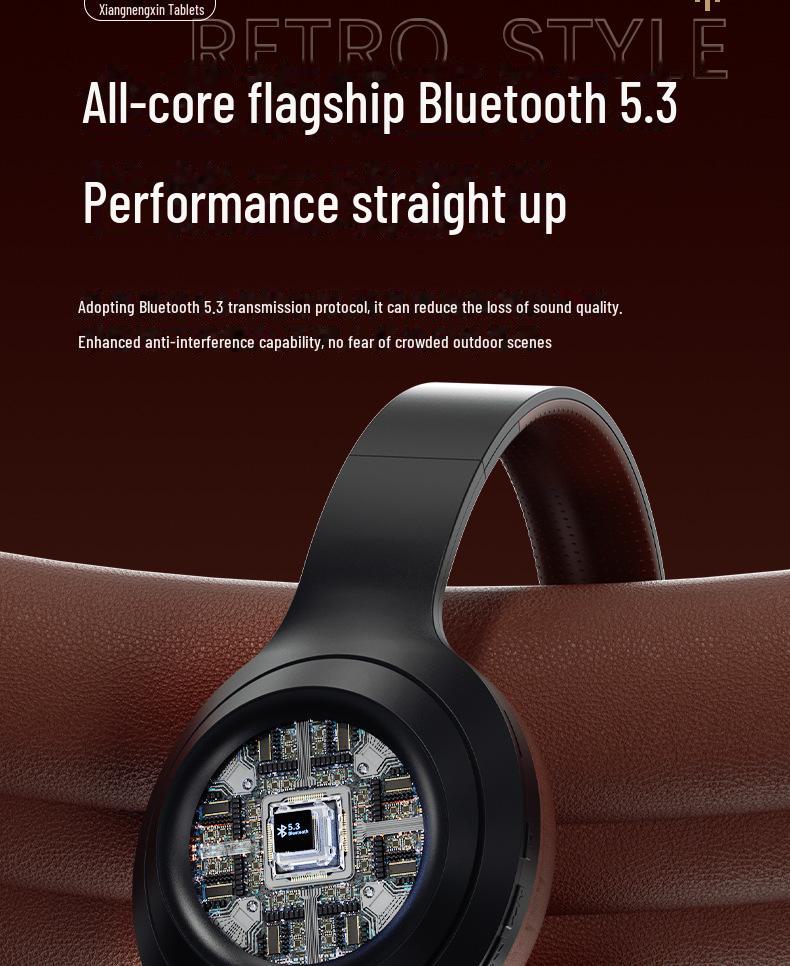 Ретро-гарнитура Bluetooth DR58: По-настоящему беспроводная конструкция с очень длительным сроком службы батареи и шумоподавлением.