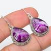 Серьги из стерлингового серебра 925 пробы с натуральным бразильским аметистом, 1,50 дюйма, k9Y83