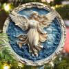 Pendant with Angel Pattern, Decoration of Home Walls or Doors, 2d Flat Wooden, Christmas Decoration, Gifts for Friends and Family