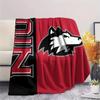 Northern Illinois Huskies Print Flannel Blanket High Quality Warm Comfortable Cover for All Seasons Perfect for Gifts Home Decor